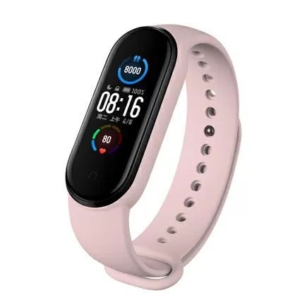 

Ремешок силиконовый для Xiaomi MI Band 5 (Pink)