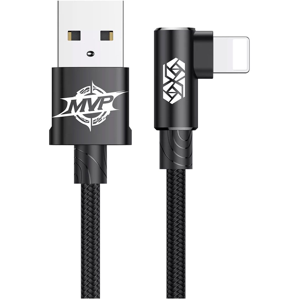

Кабель Baseus MVP Elbow USB-A to Lightning 1m Black (CALMVP-01)