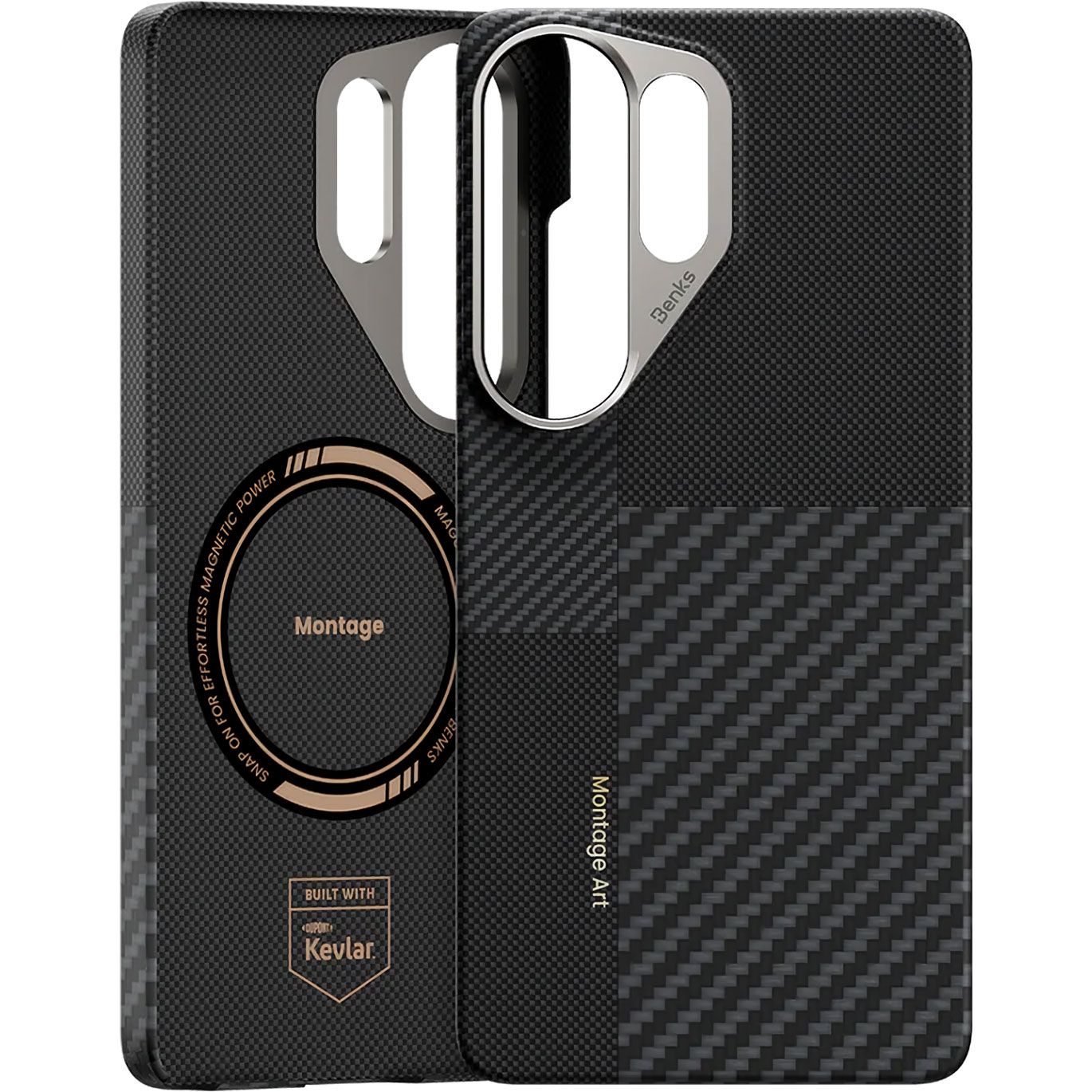 Чехол Benks Magnetic ArmorAir Kevlar Montage для Samsung Galaxy S26 Ultra Black