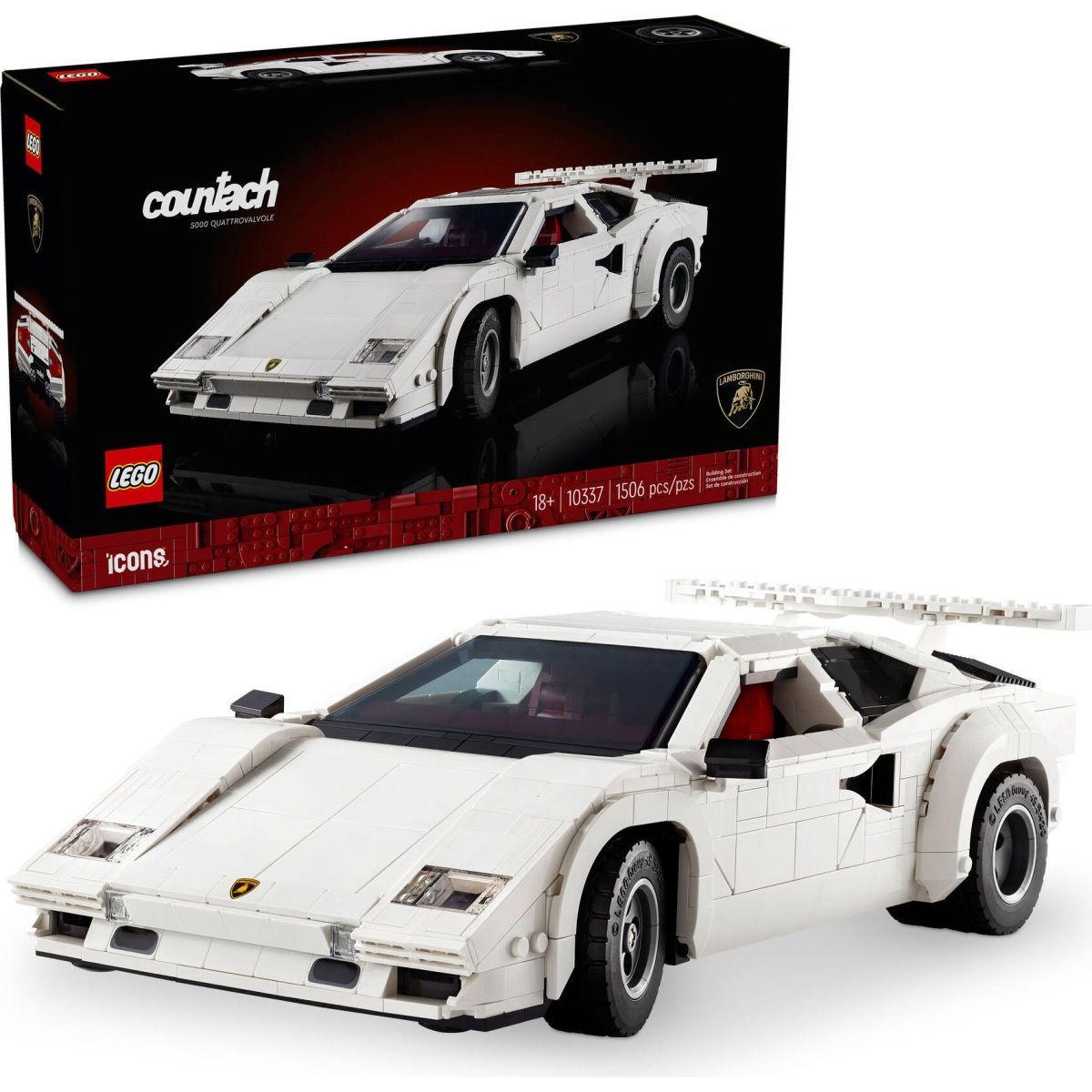 Конструктор LEGO Icons Lamborghini Countach 5000 Quattrovalvole (10337)