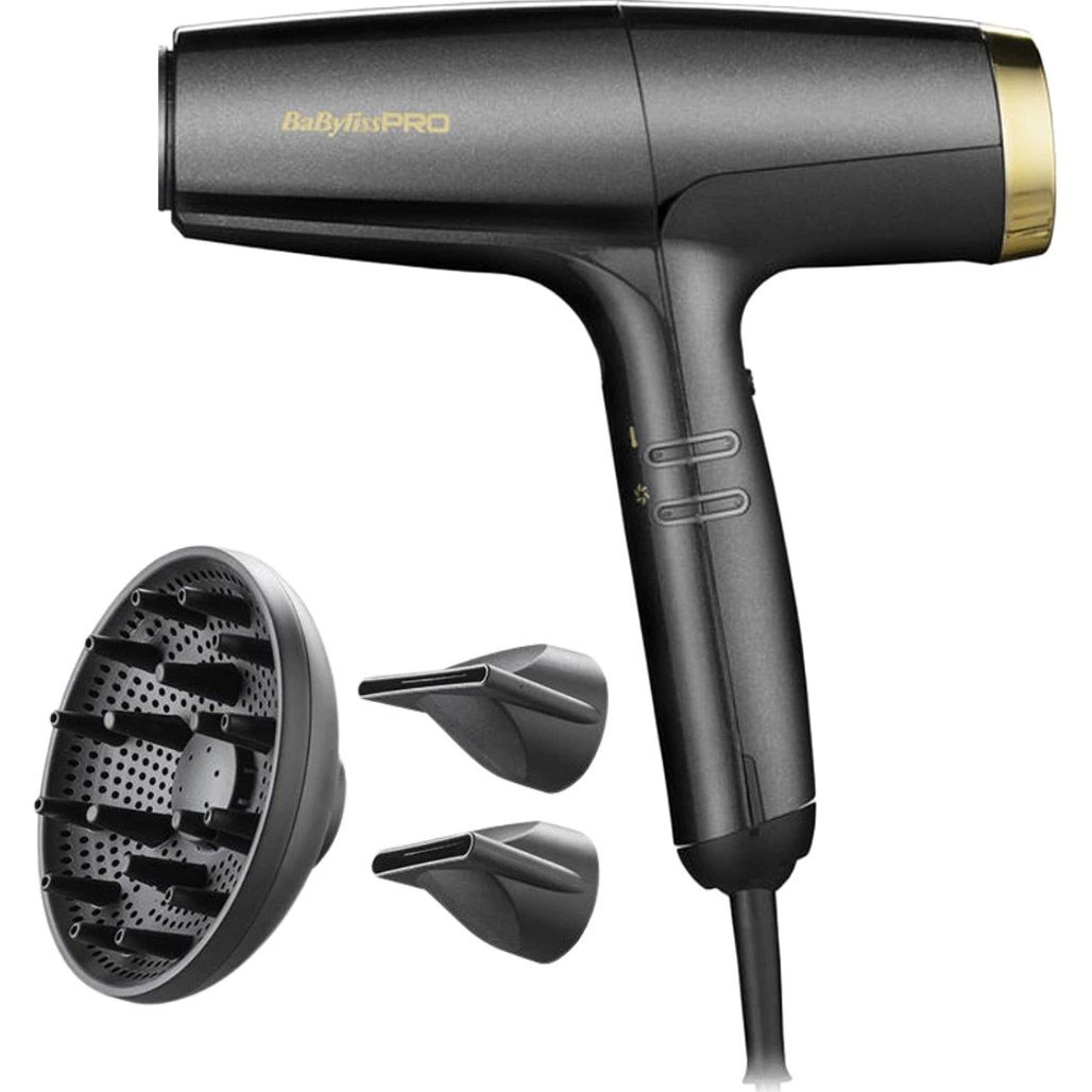

Фен BaByliss PRO Falco BAB8550E Grey/Gold