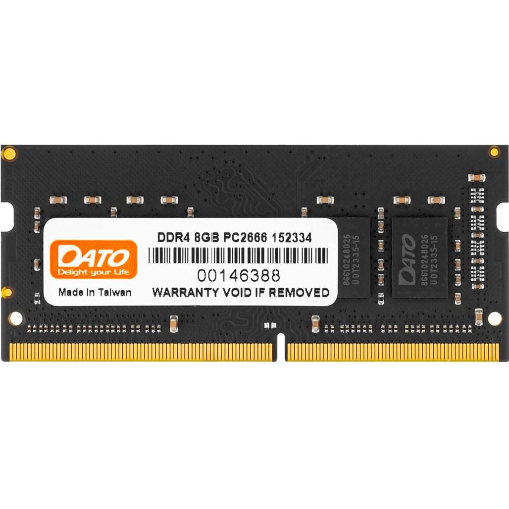 

Модуль пам'яті SO-DIMM DDR4 DATO 8GB 2666MHz (DT8G4DSDND26)