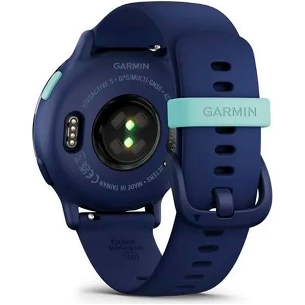 Смарт-годинник Garmin Vivoactive 5 Metallic Navy Aluminum Bezel with Navy Case and Silicone Band (010-02862-12)