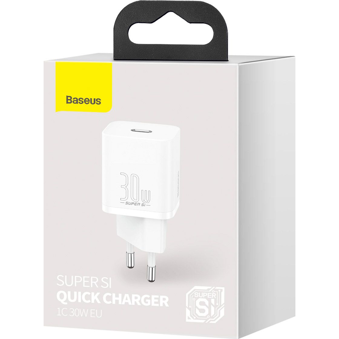 Мережевий зарядний пристрій Baseus Super Silicone PD 30W Type-C White (CCSUP-J02)