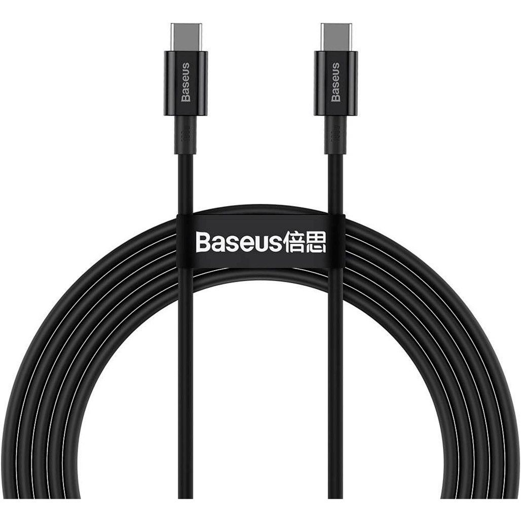 

Кабель Baseus Superior Series Fast Charging PD USB-С to USB-С 2m 100W Black (CATYS-C01)