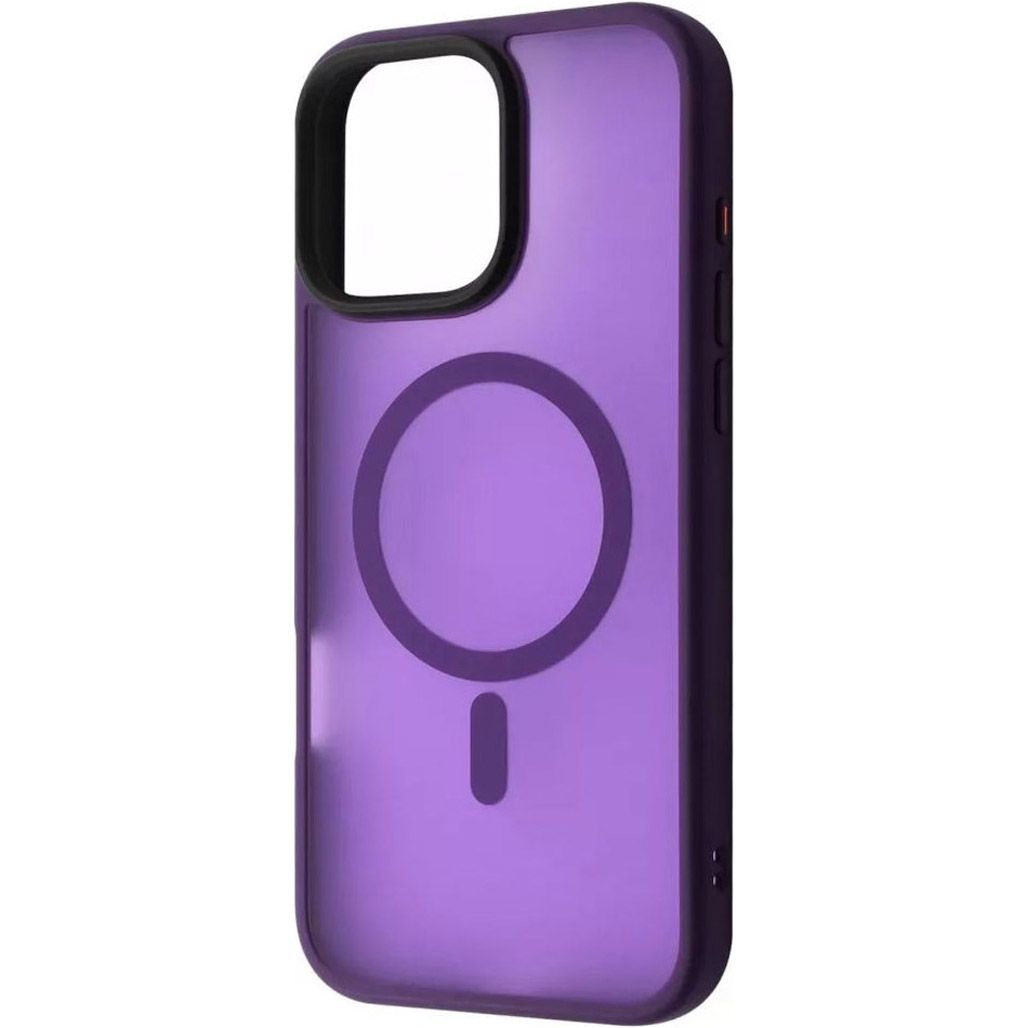 

Чехол Wave Matte Insane Magnetic Ring with MagSafe для Apple iPhone 16 Pro Max Deep Purple