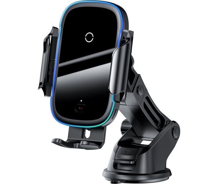 Автотримач із бездротовою зарядкою Baseus Light Electric Hold Wireless Charger 15w (WXHW03-01) Black