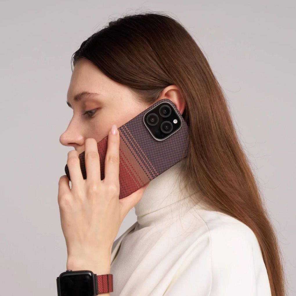 Чохол Pitaka Tactile Woven Case MagEZ для Apple iPhone 16 Pro Sunset (KI1601SU)