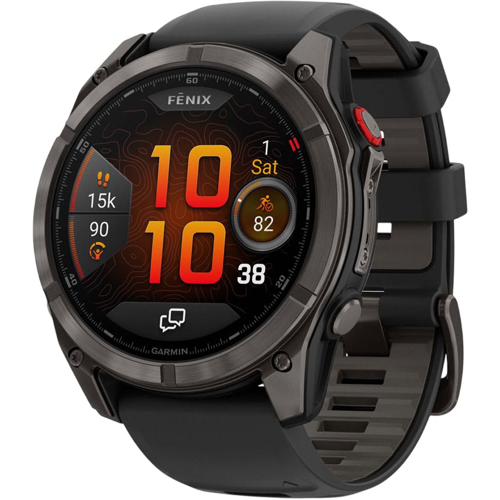 

Смарт-годинник Garmin Fenix 8 Pro AMOLED Sapphire 51mm Carbon Gray DLC Titanium with Black/Pebble Gray Silicone Band (010-03199-01)