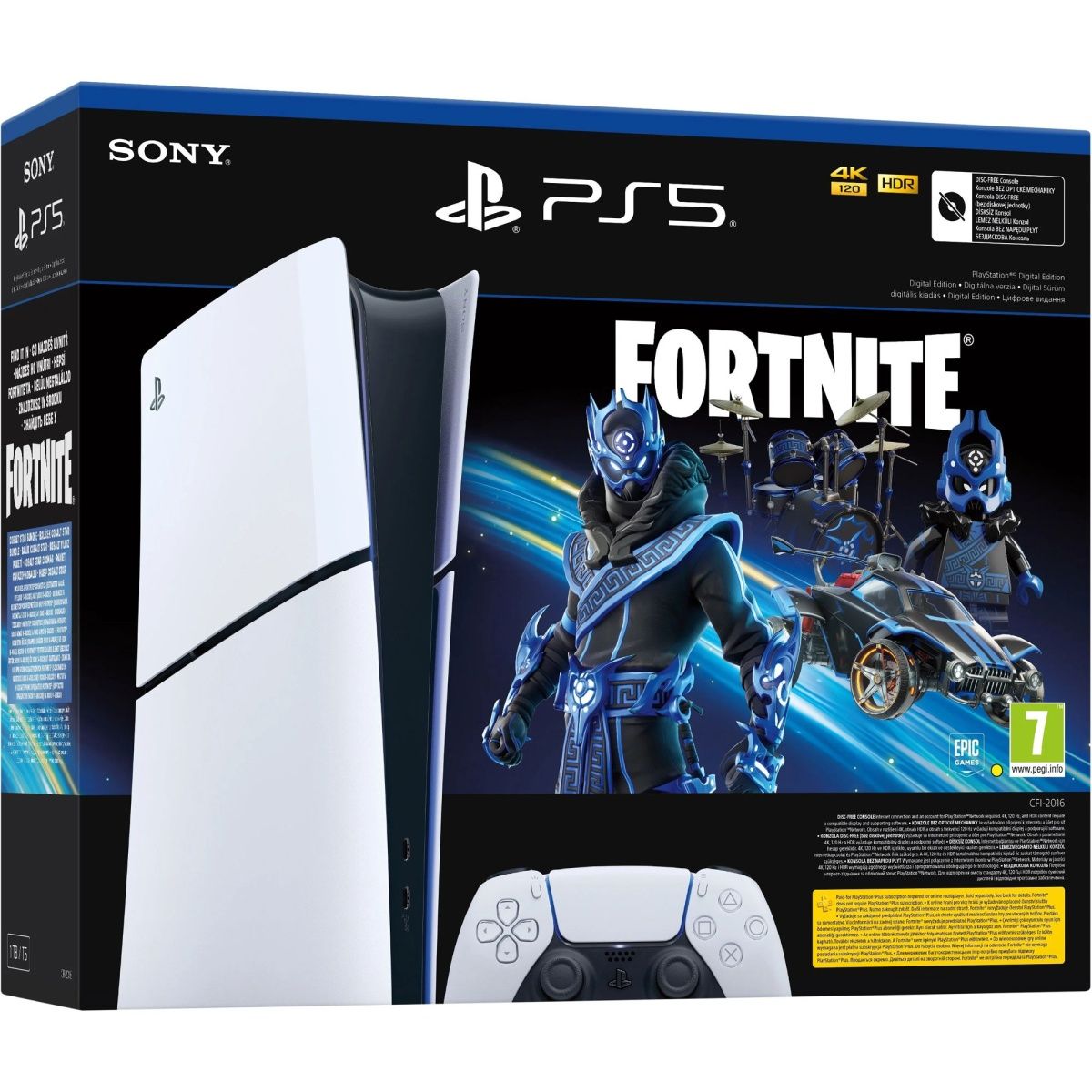 Ігрова консоль Sony PlayStation 5 Slim Digital Edition 1TB Fortnite Cobalt Star Bundle (1000045170) 