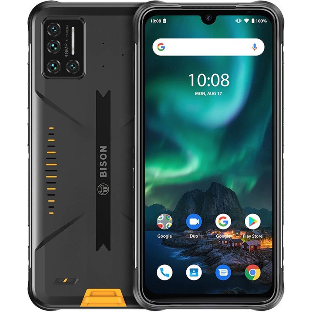 

Смартфон Umidigi Bison 8/128GB (Cyber Yellow) [65326]