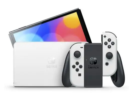 Портативная игровая консоль Nintendo Switch OLED with White Joy-Con [61042] 