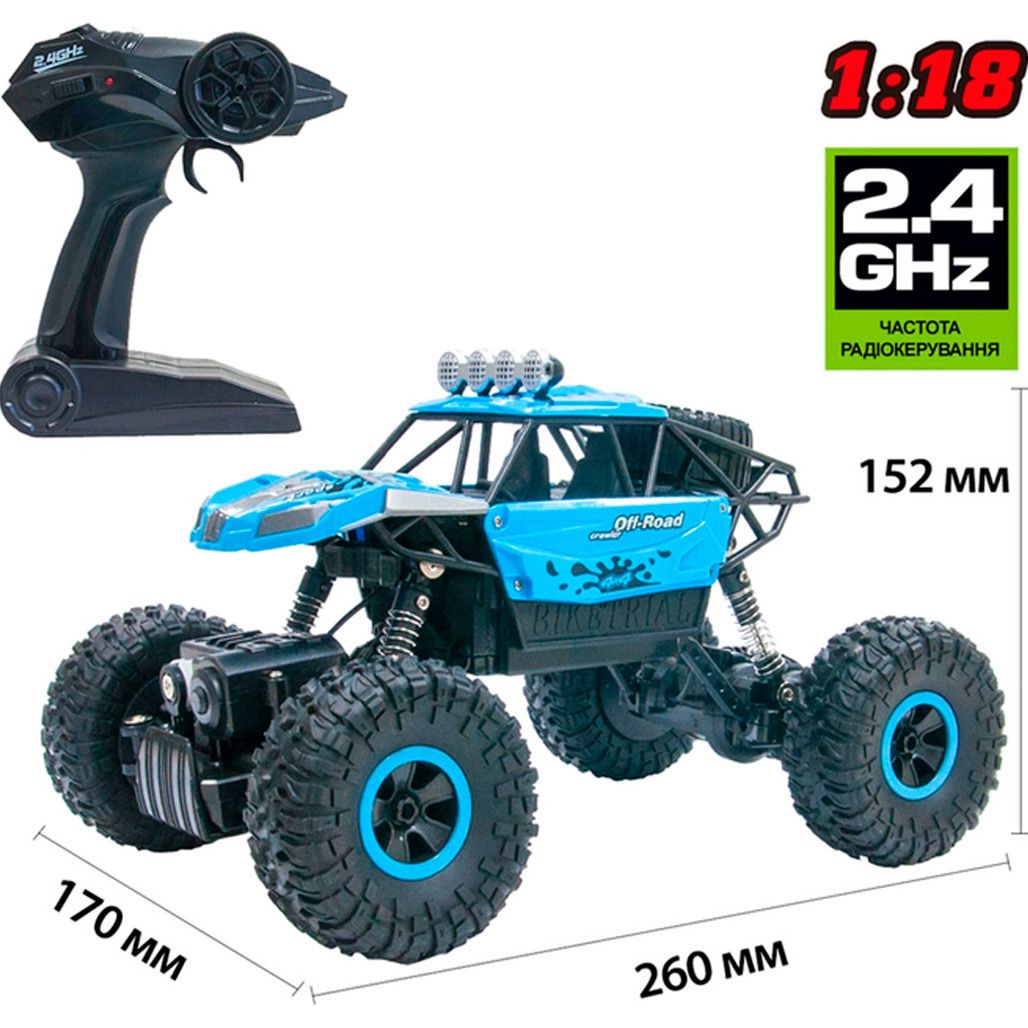 Машинка на радіокеруванні Sulong Toys 1:18 Off-road Crawler Super Sport Blue (SL-001RHB) 