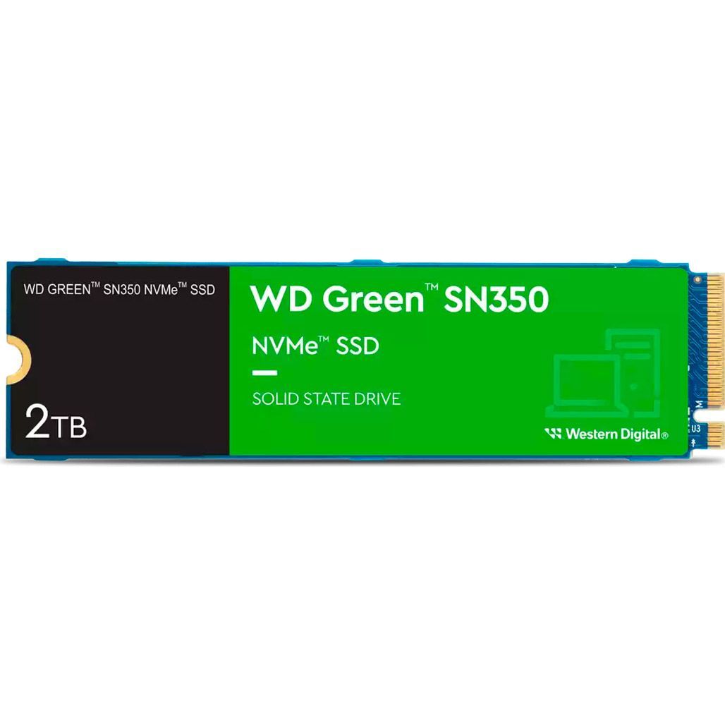 

SSD накопичувач WD Green SN350 2TB (WDS200T3G0C)