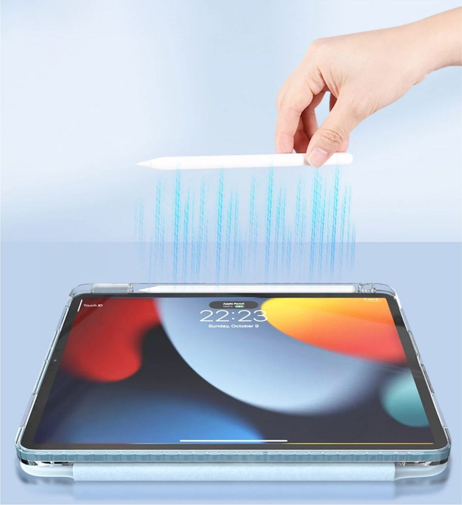 Чохол-книжка Comma Joy PU with Pencil Slot для Apple iPad Pro 11 (2024) Light Blue