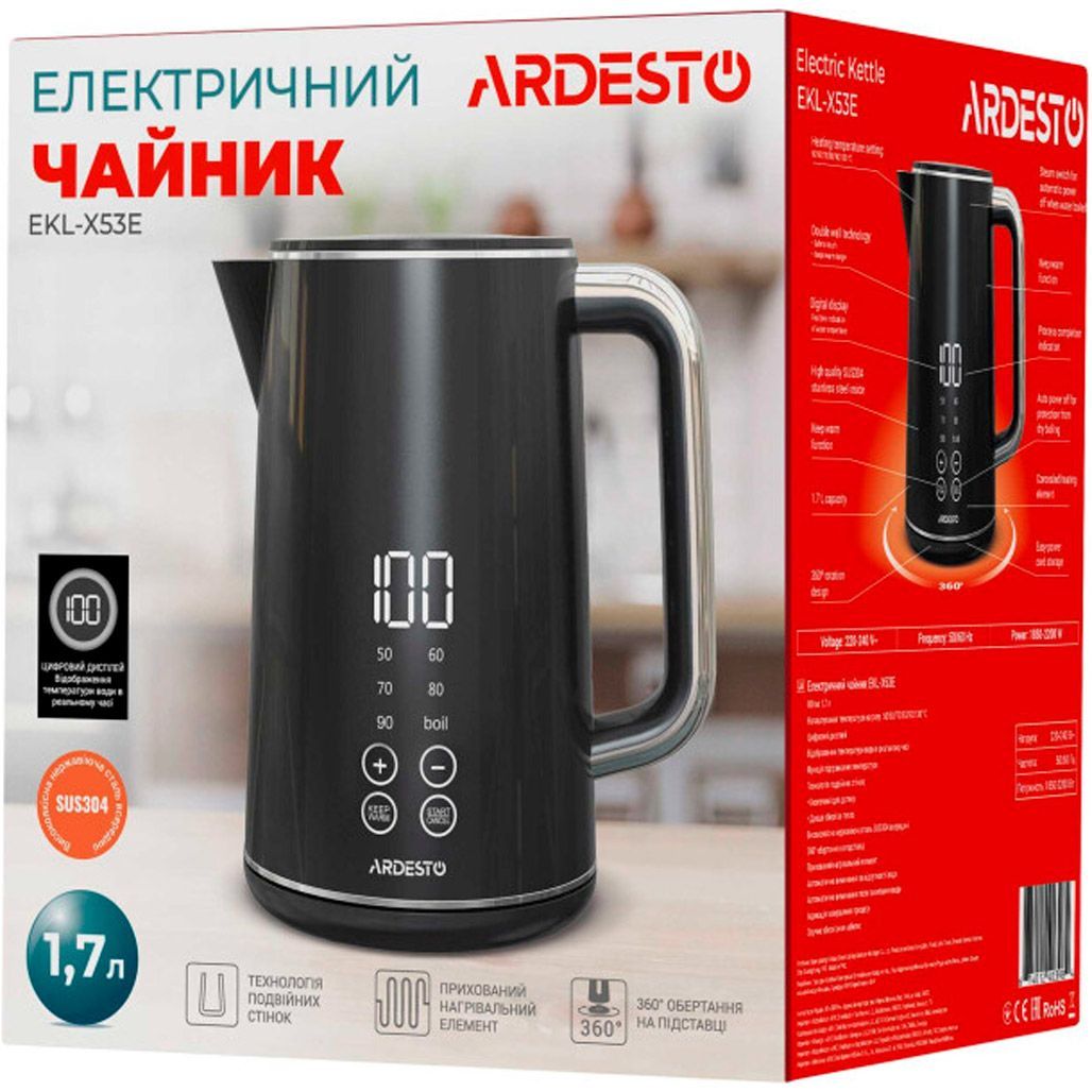 Електрочайник Ardesto (EKL-X53E)