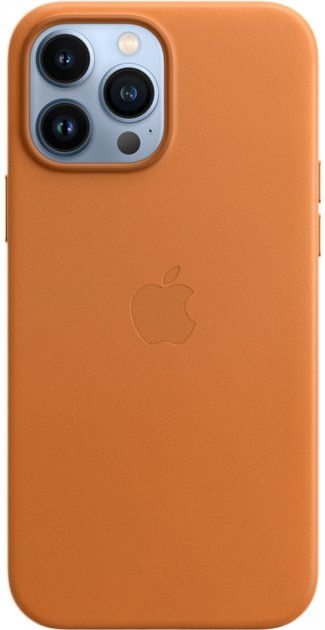 Чохол Leather Case з MagSafe для Apple iPhone 13 Pro Max (6.7) (Golden Brown) ААА 