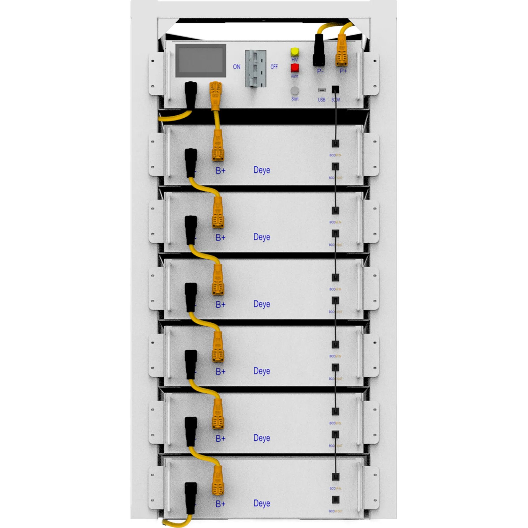 

Акумулятор Deye LiFePO4 307.2V (307.2V/100Ah/30720Wh) (BOS-G6-30.72KW)