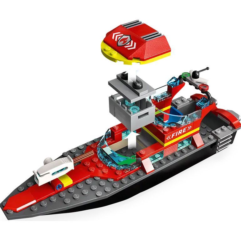 Конструктор LEGO City Човен пожежної бригади (60373) 