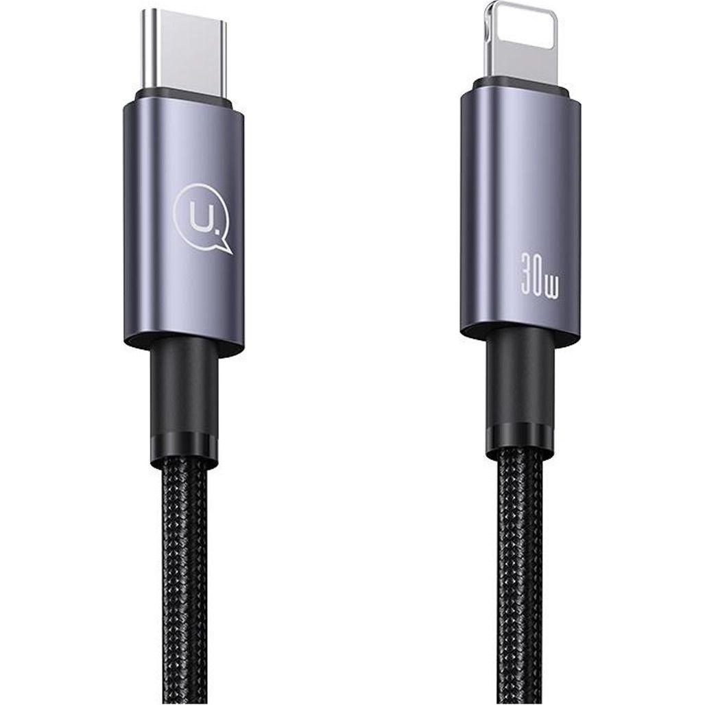 

Кабель Usams US-SJ665 USB-C to Lightning 30W 3A 2.0m Tarnish (SJ665USB01)