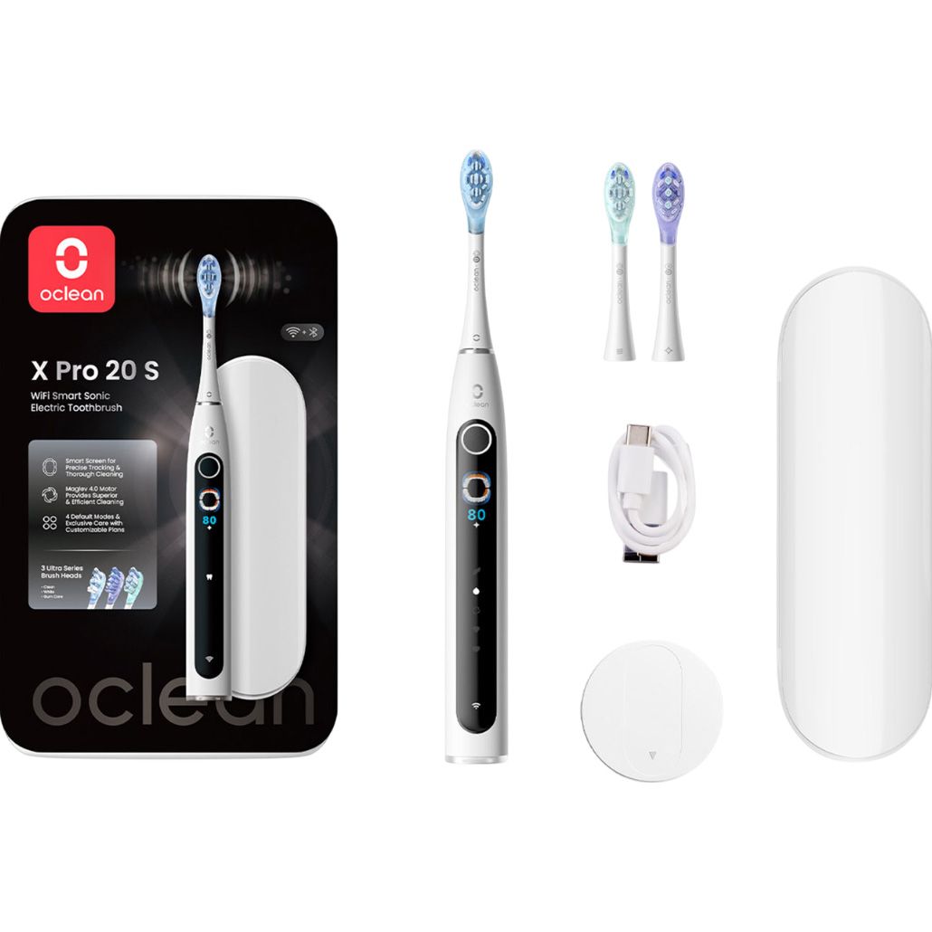 

Электрическая зубная щетка Oclean X Pro 20 Set White (6970810556971)