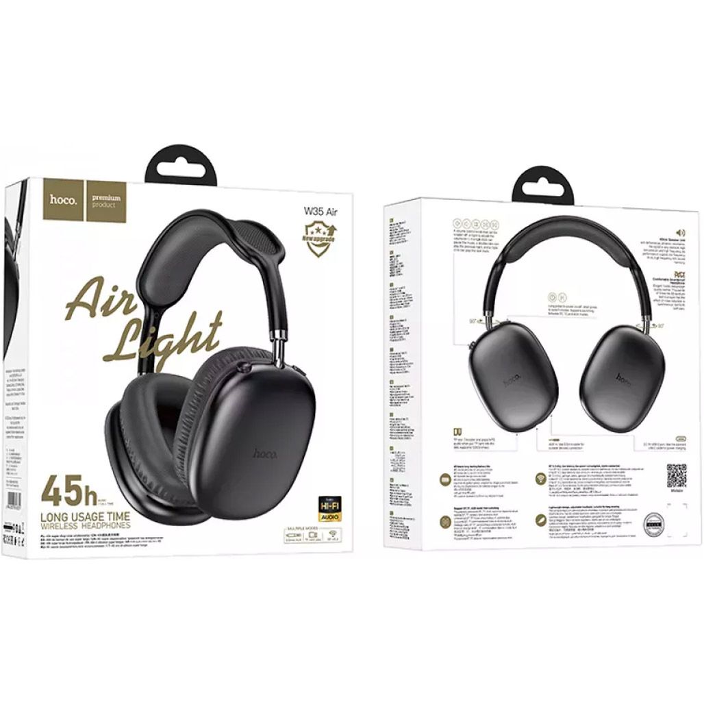 Навушники Hoco W35 Air Triumph Black