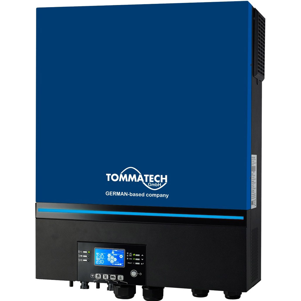

Гібридний сонячний інвертор Tommatech Plus 7.2kW 48V (TT-MPLUS 7.2KW-48V)