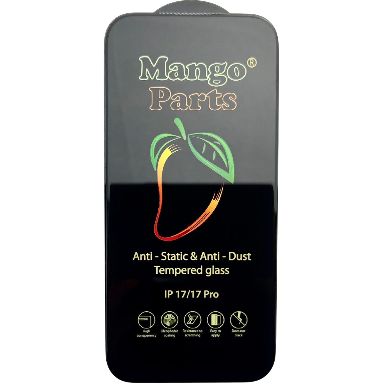 

Защитное стекло Mango 9D Full Cover Tempered Glass для Apple iPhone 17/17 Pro Black
