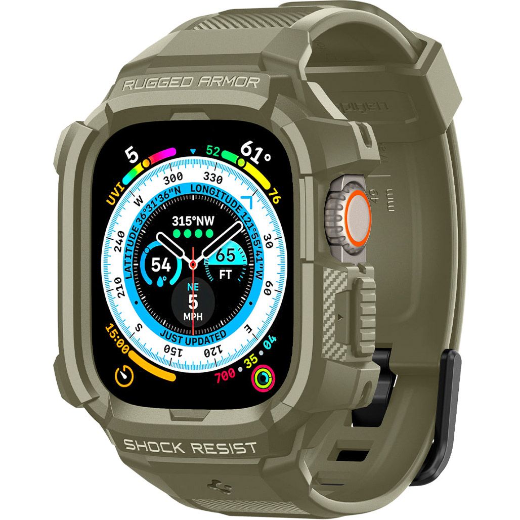 

Ремінець для годинника Spigen Rugged Armor Pro для Apple Watch Ultra 49mm Vintage Khaki (ACS05915)