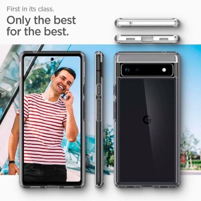 Чохол Spigen Ultra Hybrid для Google Pixel 6a Crystal Clear (ACS04477)
