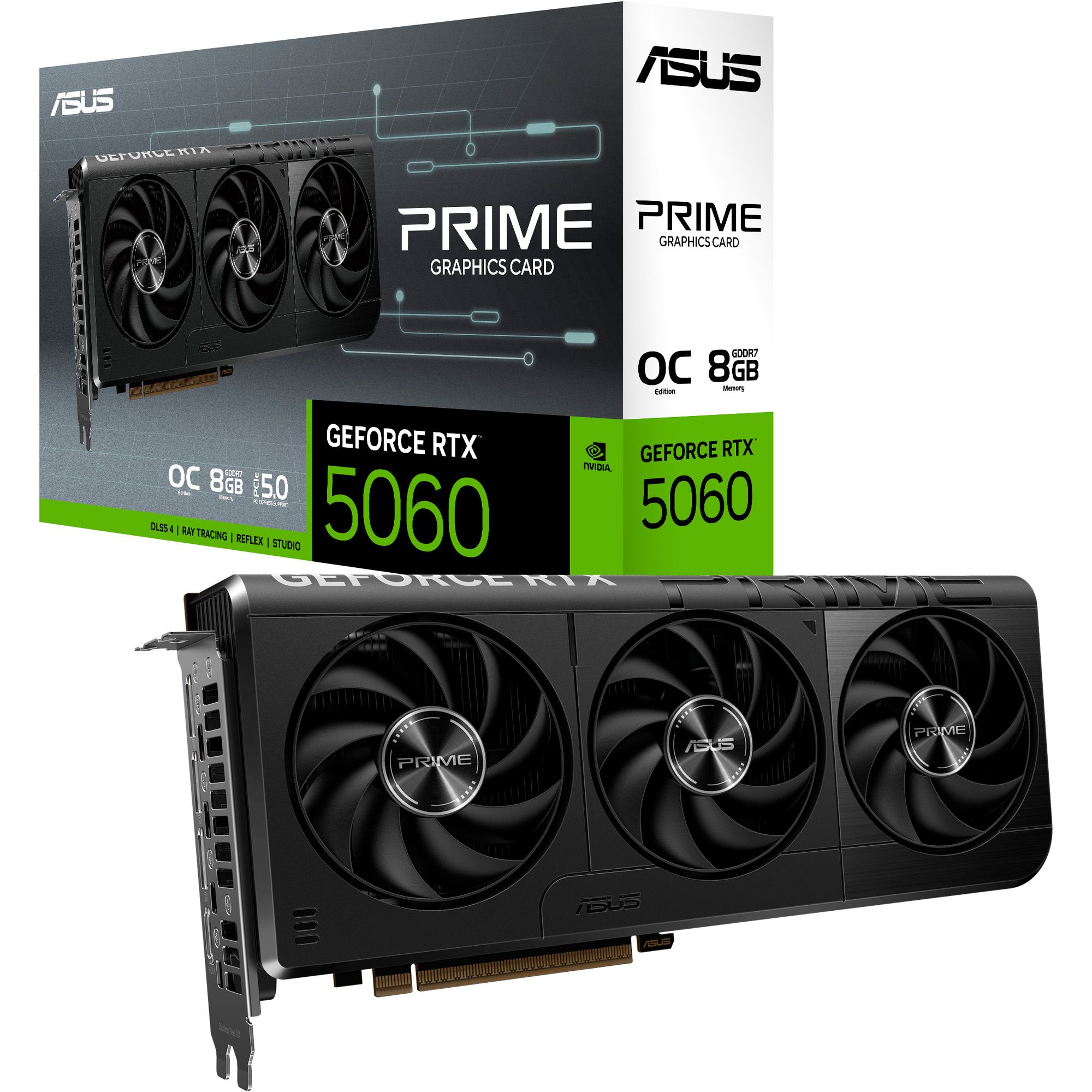 

Видеокарта Asus Prime GeForce RTX 5060 8GB OC Edition (PRIME-RTX5060-O8G) EU