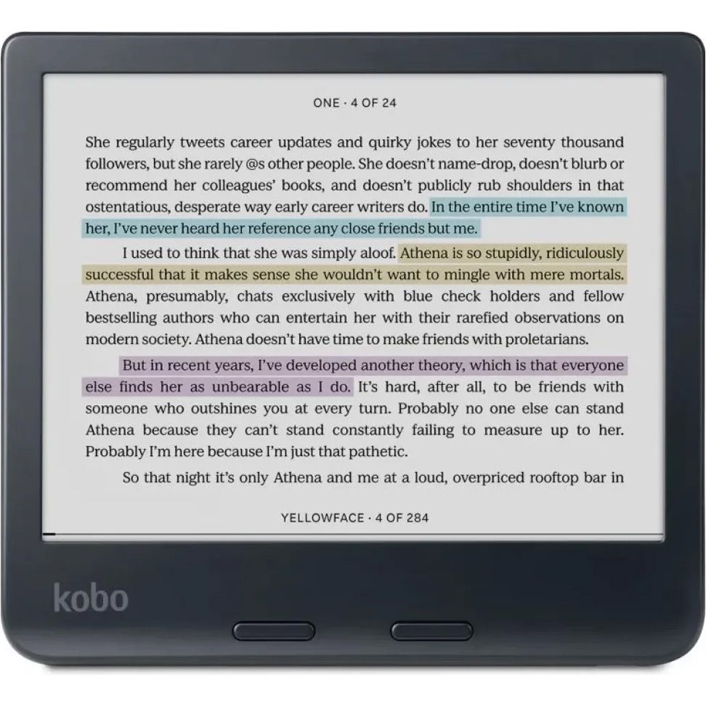 Електронна книга Kobo Libra Colour Black (N428-KU-BK-K-CK)