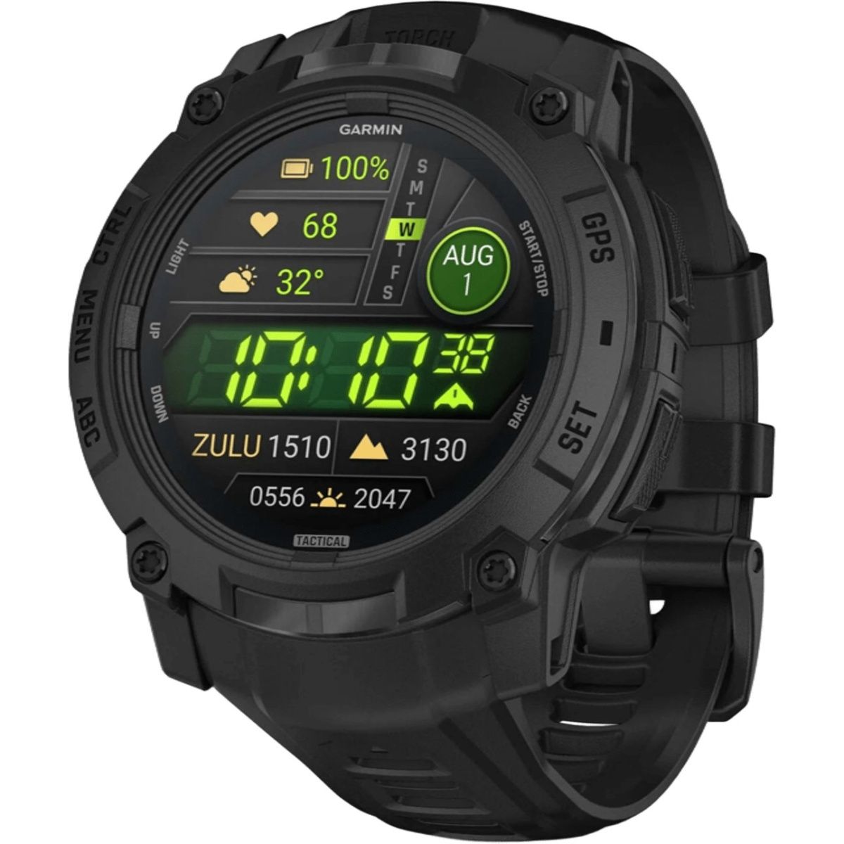 

Смарт-часы Garmin Instinct 3 50mm AMOLED Tactical Edition Black with Black Band (010-03020-50)