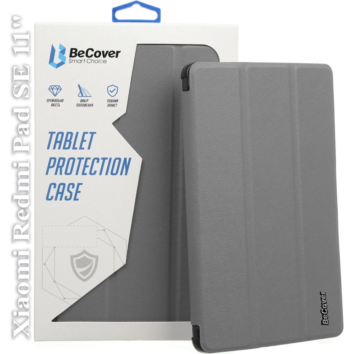 Чохол-книжка BeCover Smart Case для Xiaomi Redmi Pad SE 11`` Gray (709860)