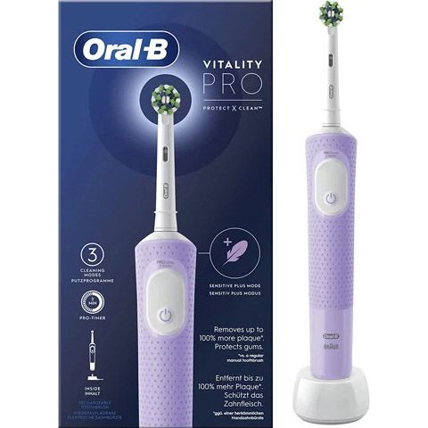 Електрична зубна щітка Oral-B Vitality D103 Pro Protect X Clean Lilac Mist (D103.413.3)