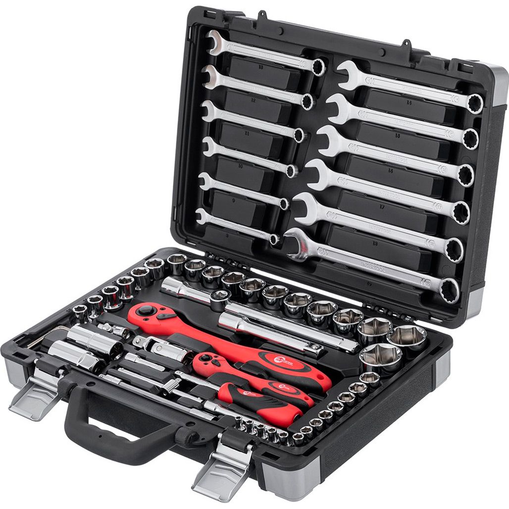 

Набор торцевых головок с трещоткой Intertool ET-6061 61шт