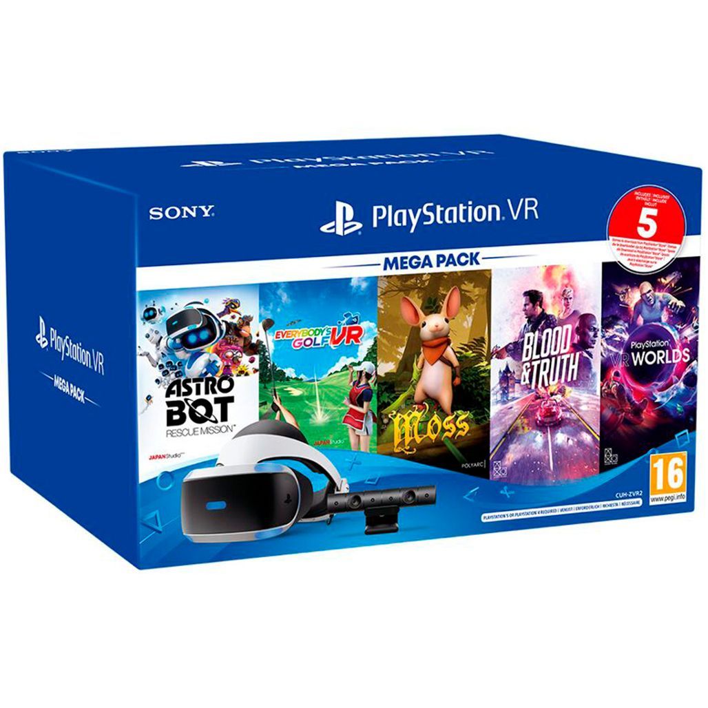 

Комплект виртуальной реальности Sony PlayStation VR2 Mega Pack V3: VR шлем, камера, 5 игр (9998600) [68465]