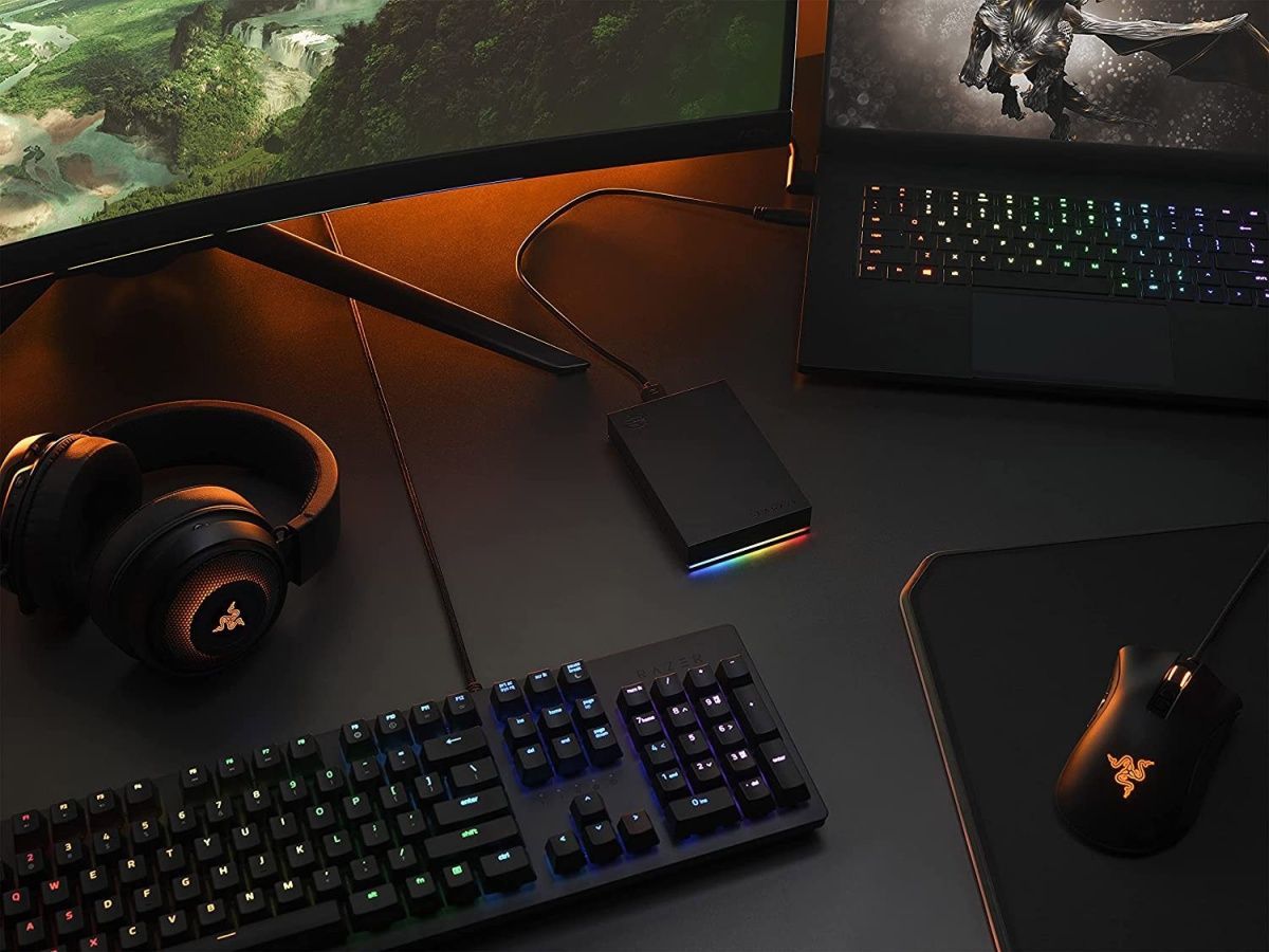 Зовнішній жорсткий диск Seagate FireCuda Gaming Hard Drive 1TB Black (STKL1000400)