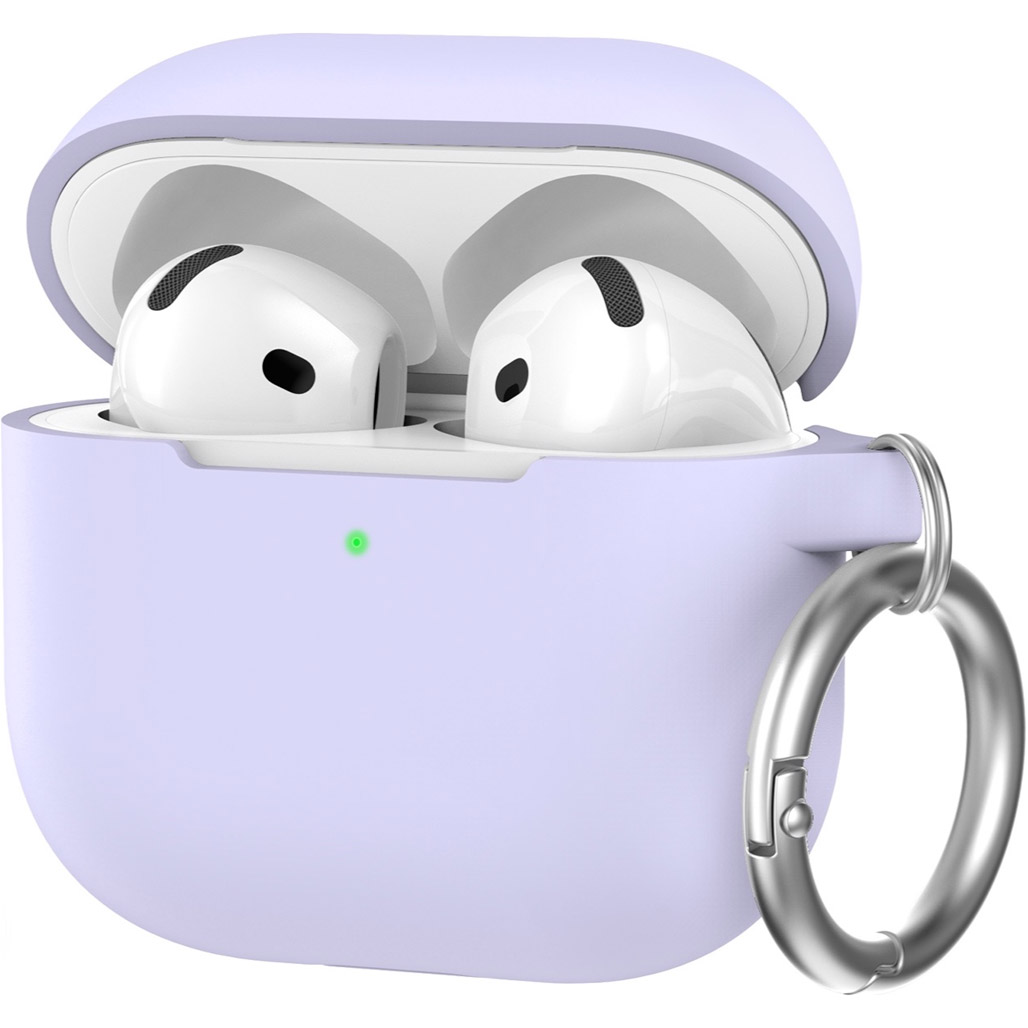 

Чохол AhaStyle Colorful Silicone Case для AirPods 4 Lavender