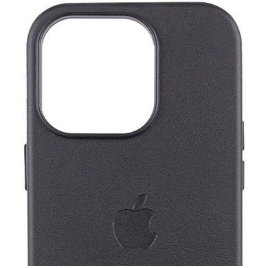 Чохол Leather Case with MagSafe для Apple iPhone 16 Pro Black AAA