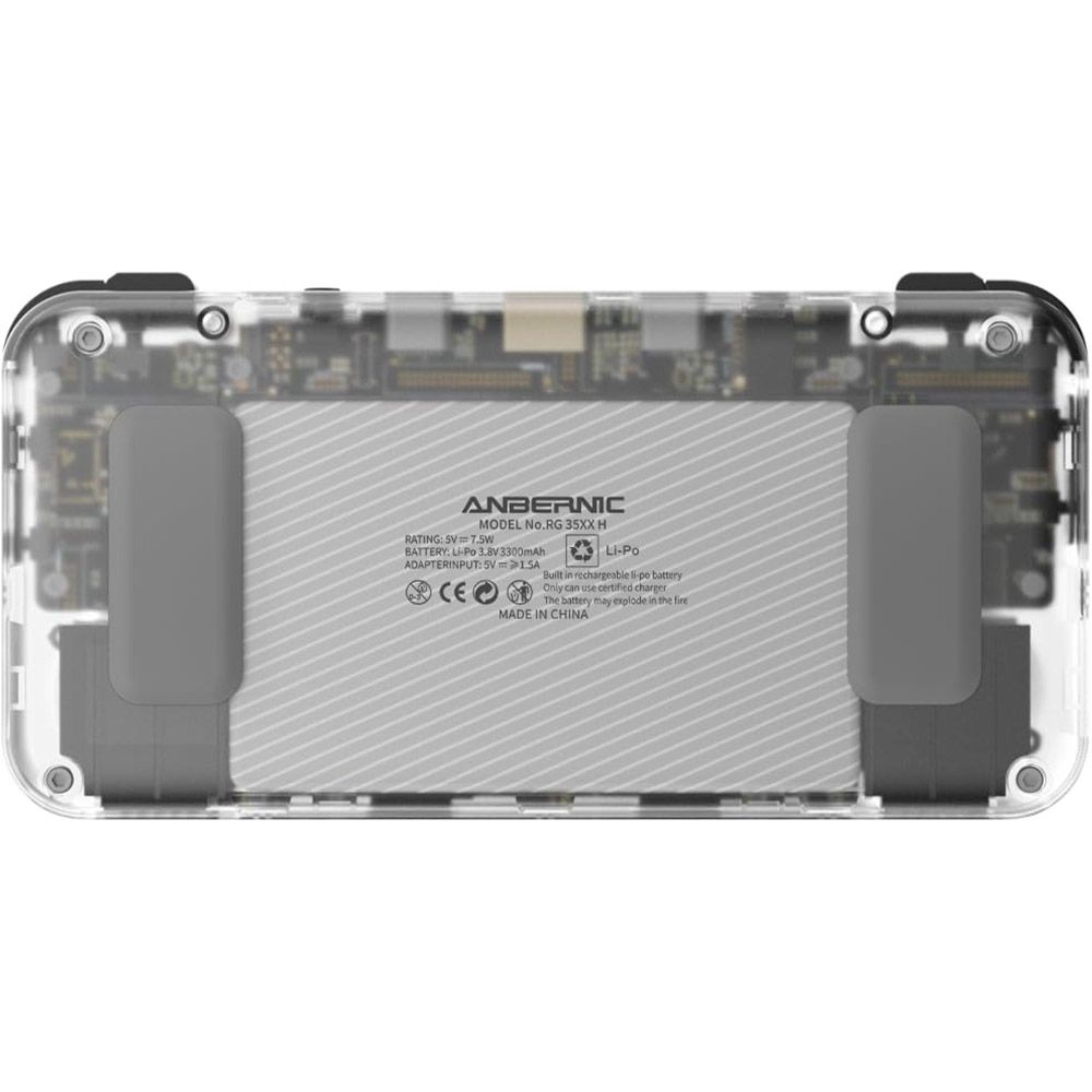Ретро ігрова приставка Anbernic RG35XX H 64GB Transparent White