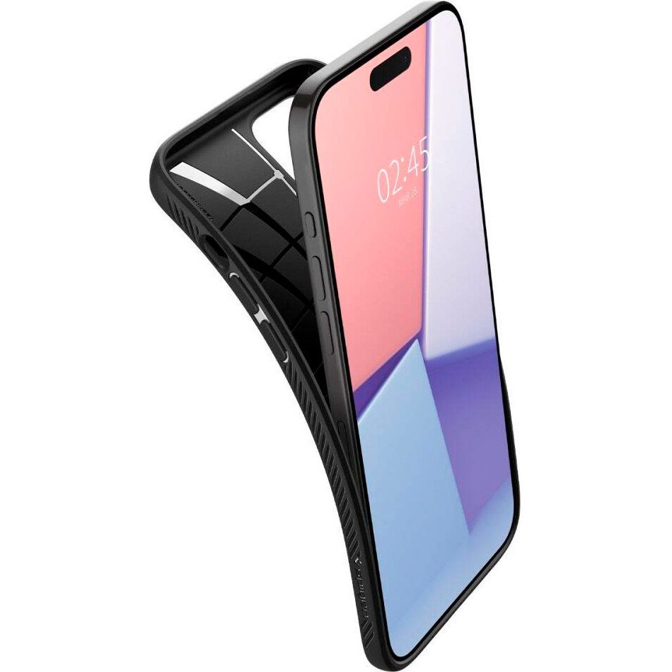Чохол Spigen Liquid Air Case для Apple iPhone 15 Pro Matte Black (ACS06704)