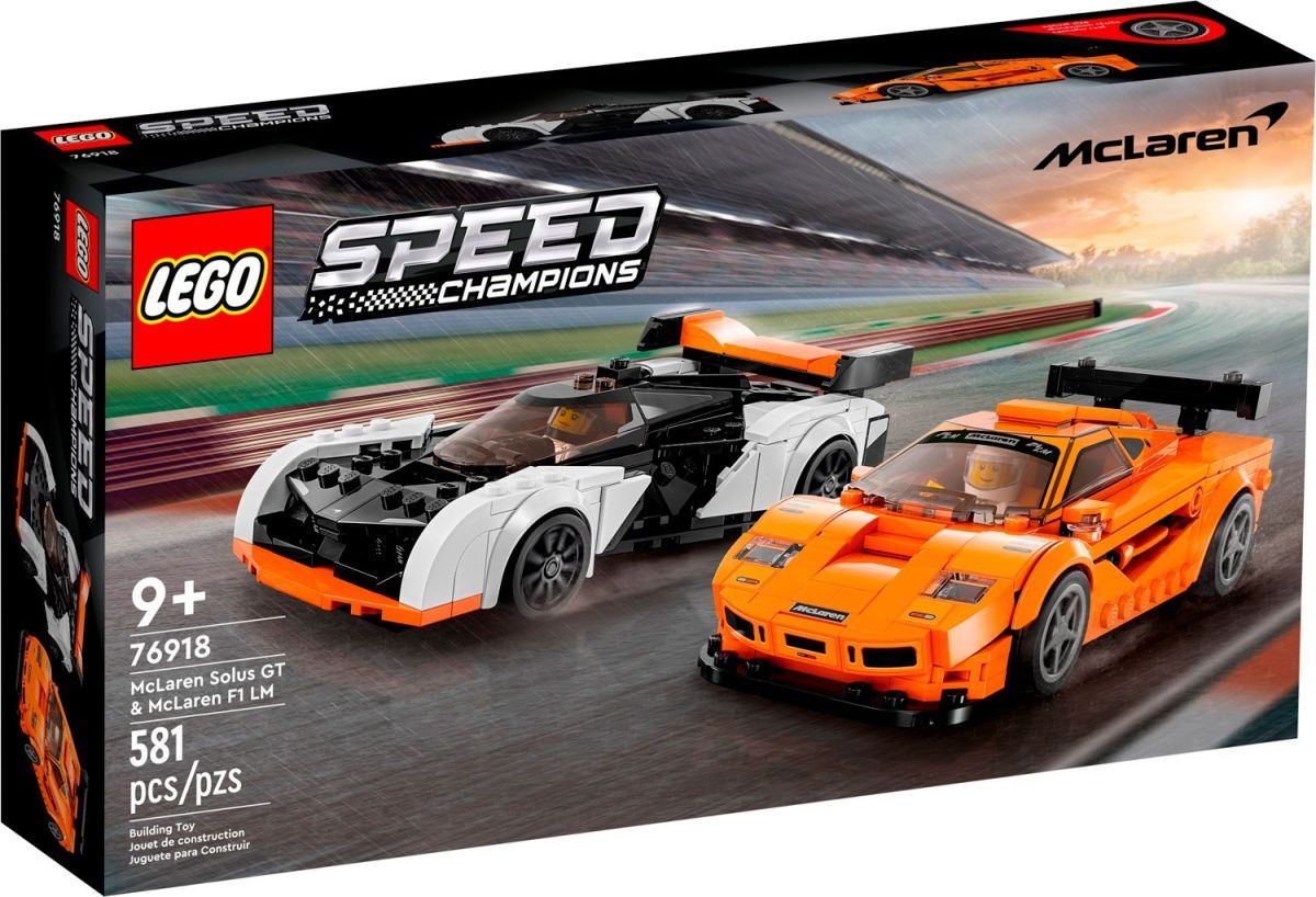 Конструктор LEGO Speed Champions Aston McLaren Solus GT та McLaren F1 LM (76918)