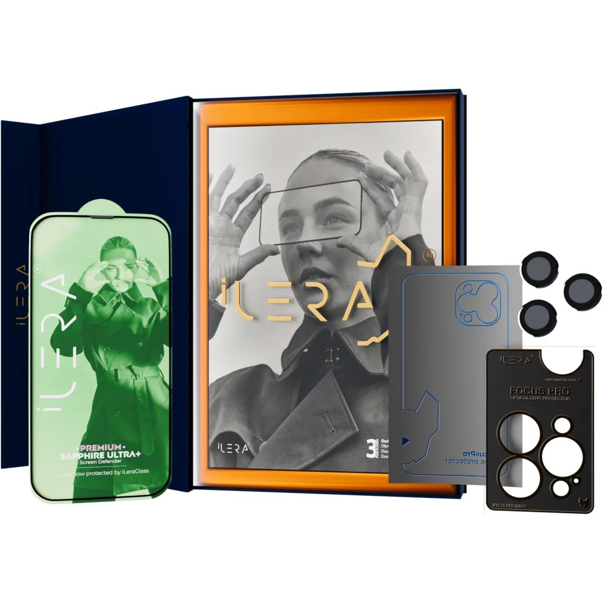 Захисне скло iLera Premium Sapphire Ultra + Corning Glass для Apple iPhone 16 Pro Max (iLPrSap16ProMX)