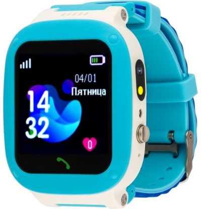 

Детские смарт-часы AmiGo GO004 Splashproof Camera+LED (Blue)