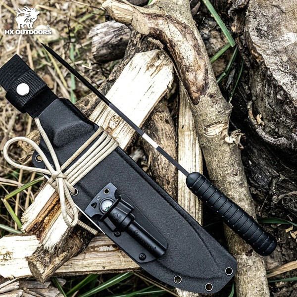 Мачете туристичний HX Outdoors Willow Leaf Machete Black TD-02