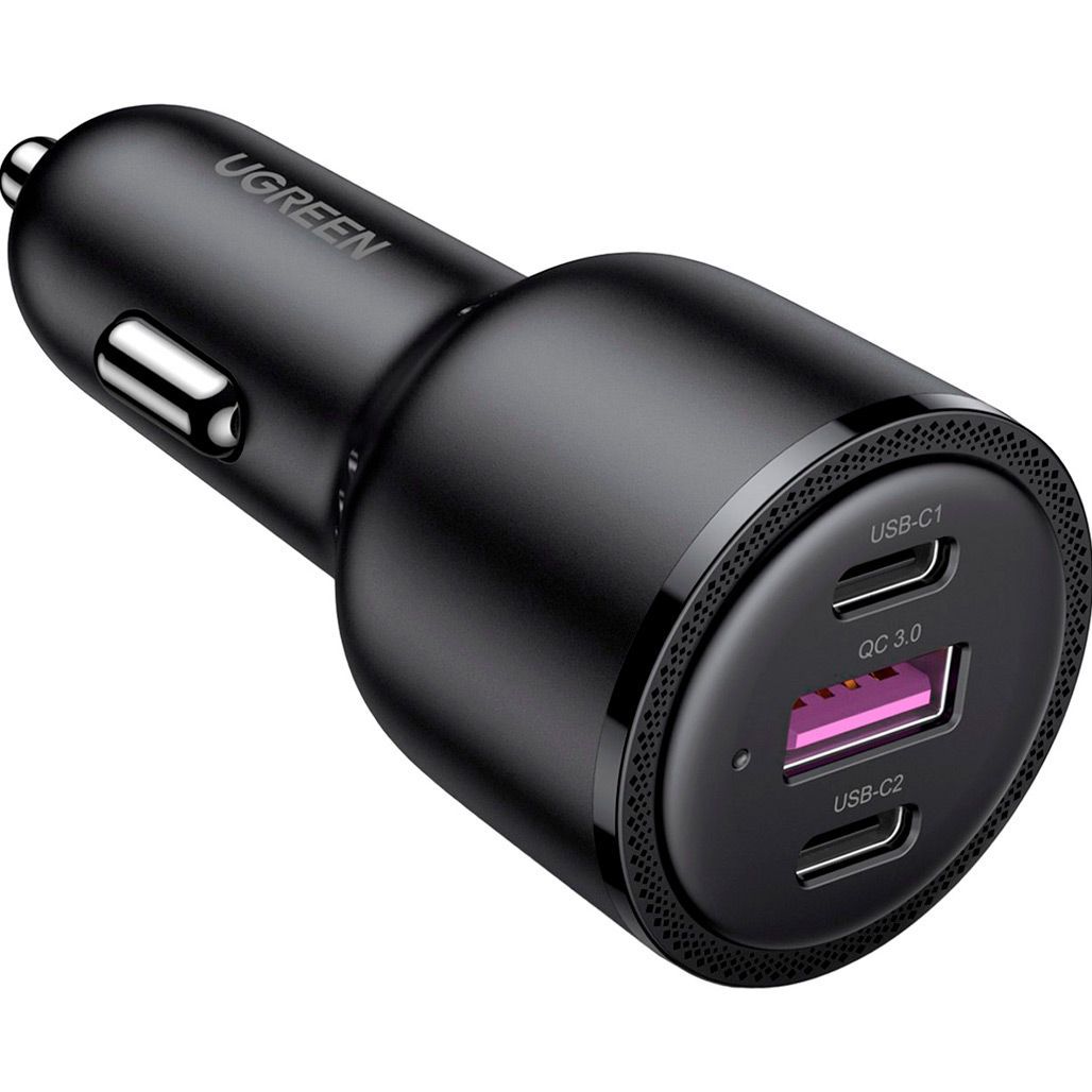

Автомобільний зарядний пристрій Ugreen CD239 Car Charger 69W Max Black (20467)