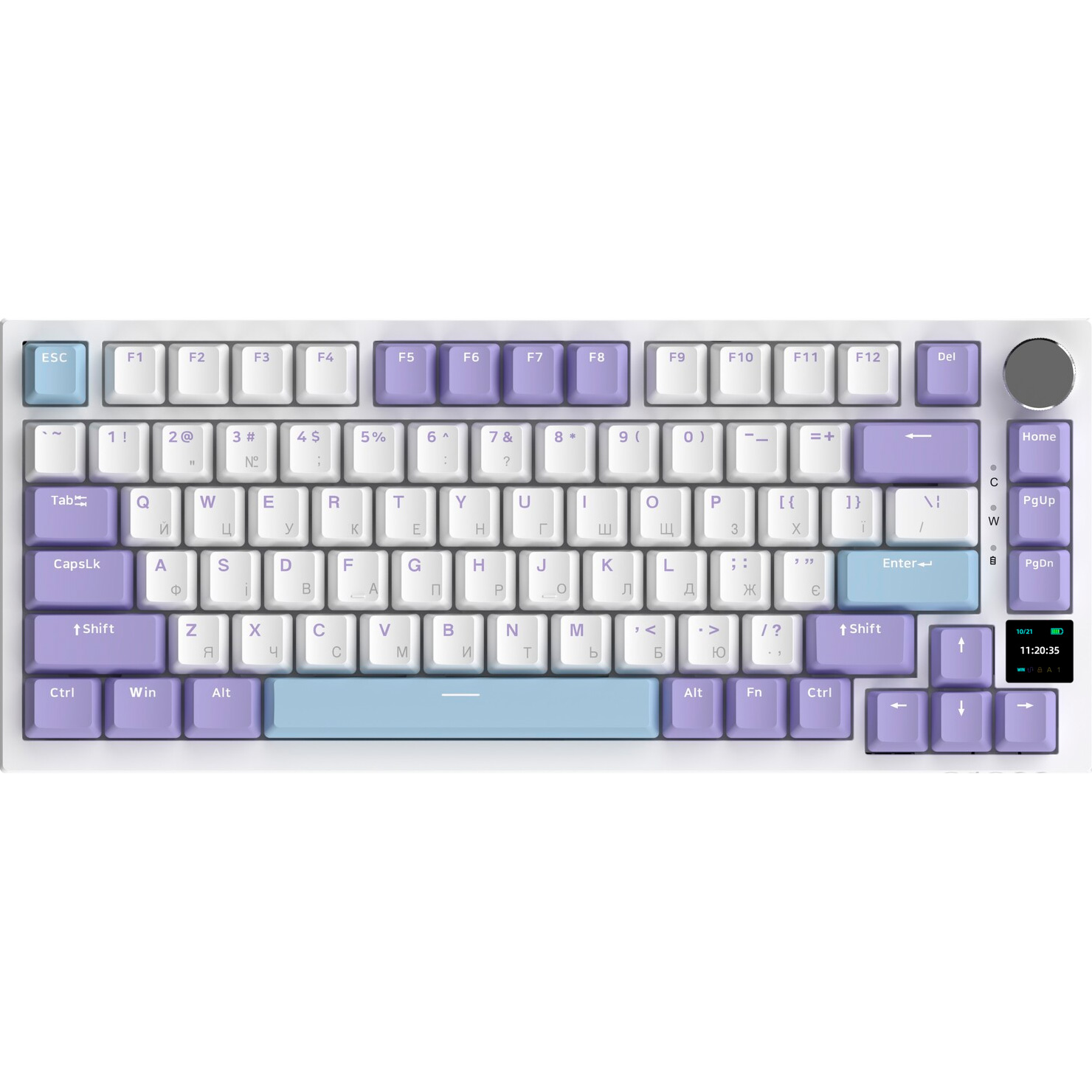 

Клавіатура Ajazz AK820 Pro Flying Fish Switch Purple (AK820PRO-FF-PWB)