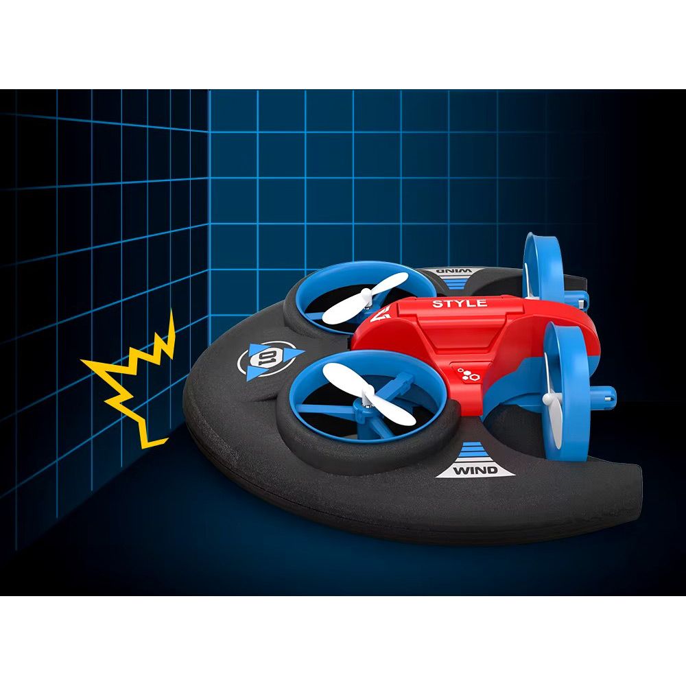 Квадрокоптер JJRC H101 Vehicle Drone Boat 3in1 Blue-Grey