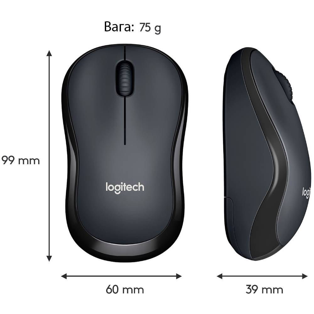 Мышь Logitech M220 Silent Dark Gray (910-004878) [83488] 